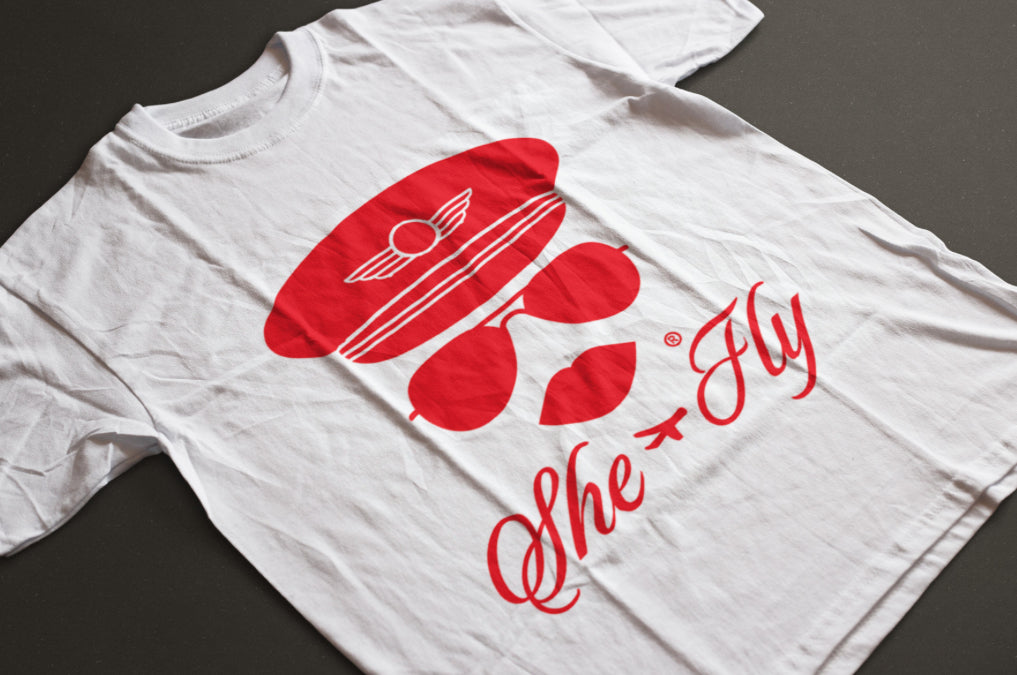 She Fly T-shirt red